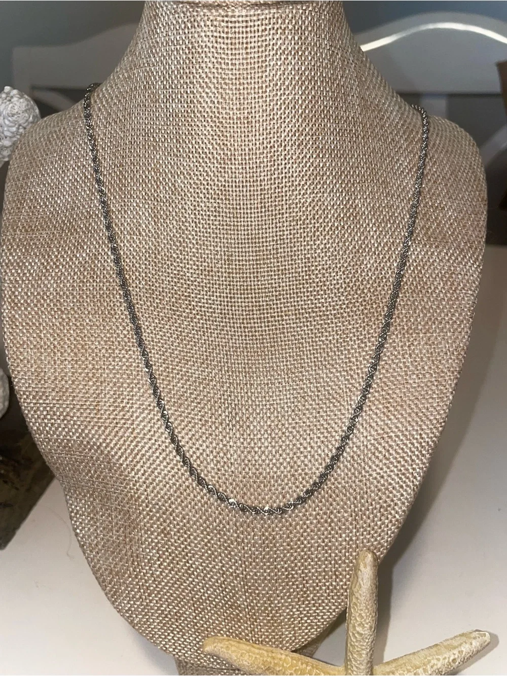 stainless steel Rope Chain Necklace 28” lobster claw clasp